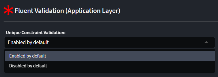 Fluent Validation Unique constraint setting