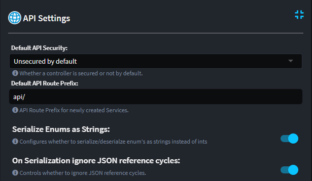 API Settings