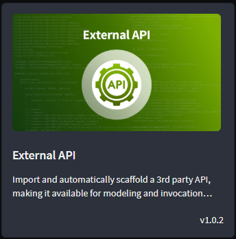 External API Template